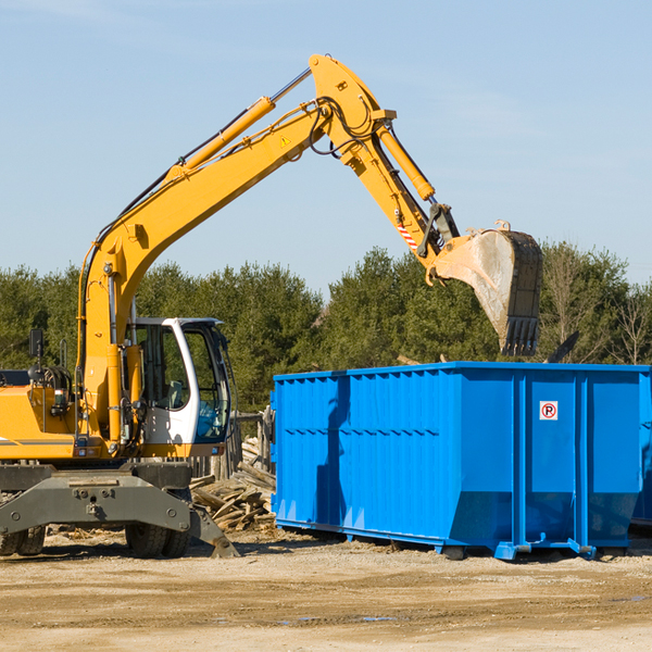 what happens if the residential dumpster is damaged or stolen during rental in Rushford Village Minnesota